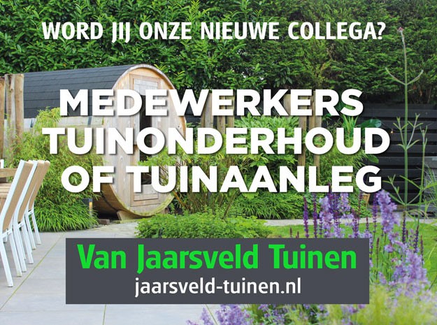 vacature medewerkers tuinonderhoud of tuinaanleg